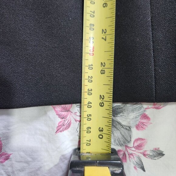 Dallairds Vintage Blazer Womens 14 Long Length 4 Button Black Front Pockets - Picture 6 of 9